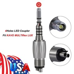 Dental LED Quick Coupler 4 Hole fit KAVO Multiflex LUX Fiber Optic Handpiece