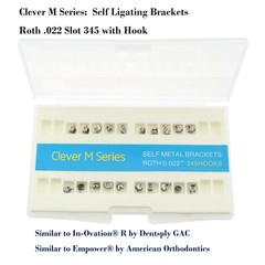 Orthodontic Self-ligating Brackets Ceramic Metal Braces Empower Clear Roth MBT