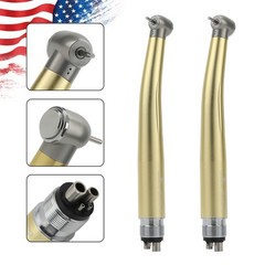 US NSK Dental High Speed Handpiece Air Turbine Anti-retraction 4 Hole Colorful