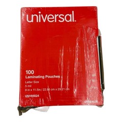 100 Count Universal Letter Size Laminating Pouches 5 mil Gloss Clear