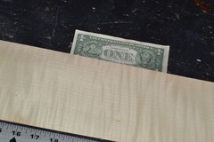 Tiger Maple Raw Wood Veneer Sheet 5 x 45 inches 1/42nd BLEMISHED 35139-62