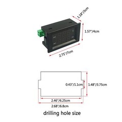 Digital Ac Voltage Frequency Meter Ac 80500v Voltmeter 4565hz Frequency Counter