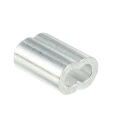 4mm 5/32-inch Cable Wire Rope Aluminum Sleeves Clip Crimping Loop 25pcs