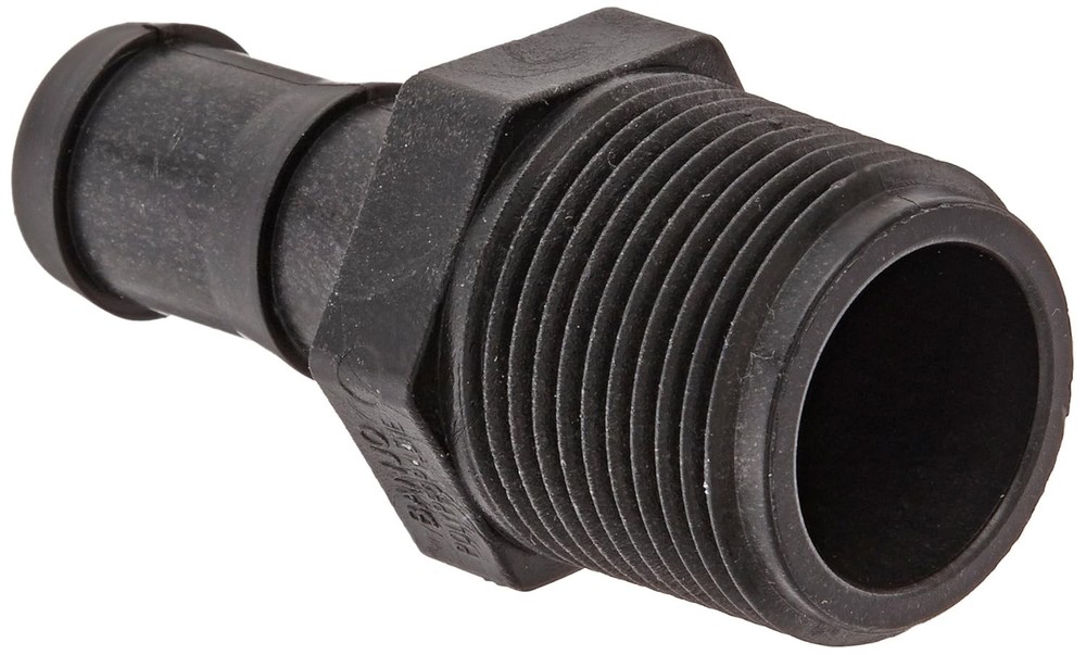 Banjo Poly Hose Pipe Fitting Adapter 1″ Male Thread X 3/4″ Hose Barb – HB100-075