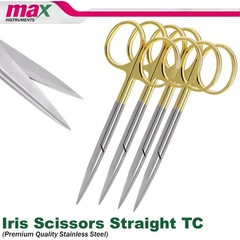 NEW GERMAN TC Iris Scissors 4.5″ Straight Surgical Dental Surgry Instrument 4Pcs