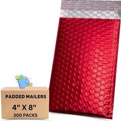 kettleband Size 4″ X 8″ 300 Pack-Metallic Bubble Mailers 7 Colors option #000