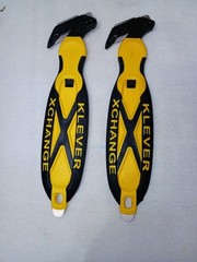 Lot Of 2 Used Klever Xchange Box Cutter Opener Carton Cutter