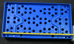 Lot of 5 Kimberly Clark Daisy Design Transport Trays | 22 x 12 x 1.5