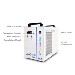 S&A CW 5200TH 220V 50/60Hz Industrial Water Chiller for 8KW Spindle / Welding