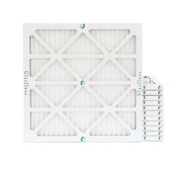 Glasfloss ZL 20x20x1 MERV 10 (FPR 7) Pleated HVAC Air Filters. Case of 12