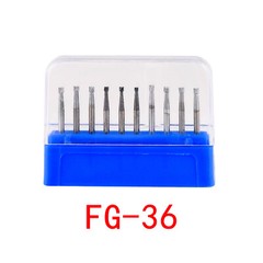 10Pcs/Box Dental Carbide Burs Drills for High Speed Handpiece FG Friction Grip