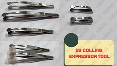 SS Meibomian Gland Forceps C Collins Expressor for Dry Eyes Ophthalmic Tweezers