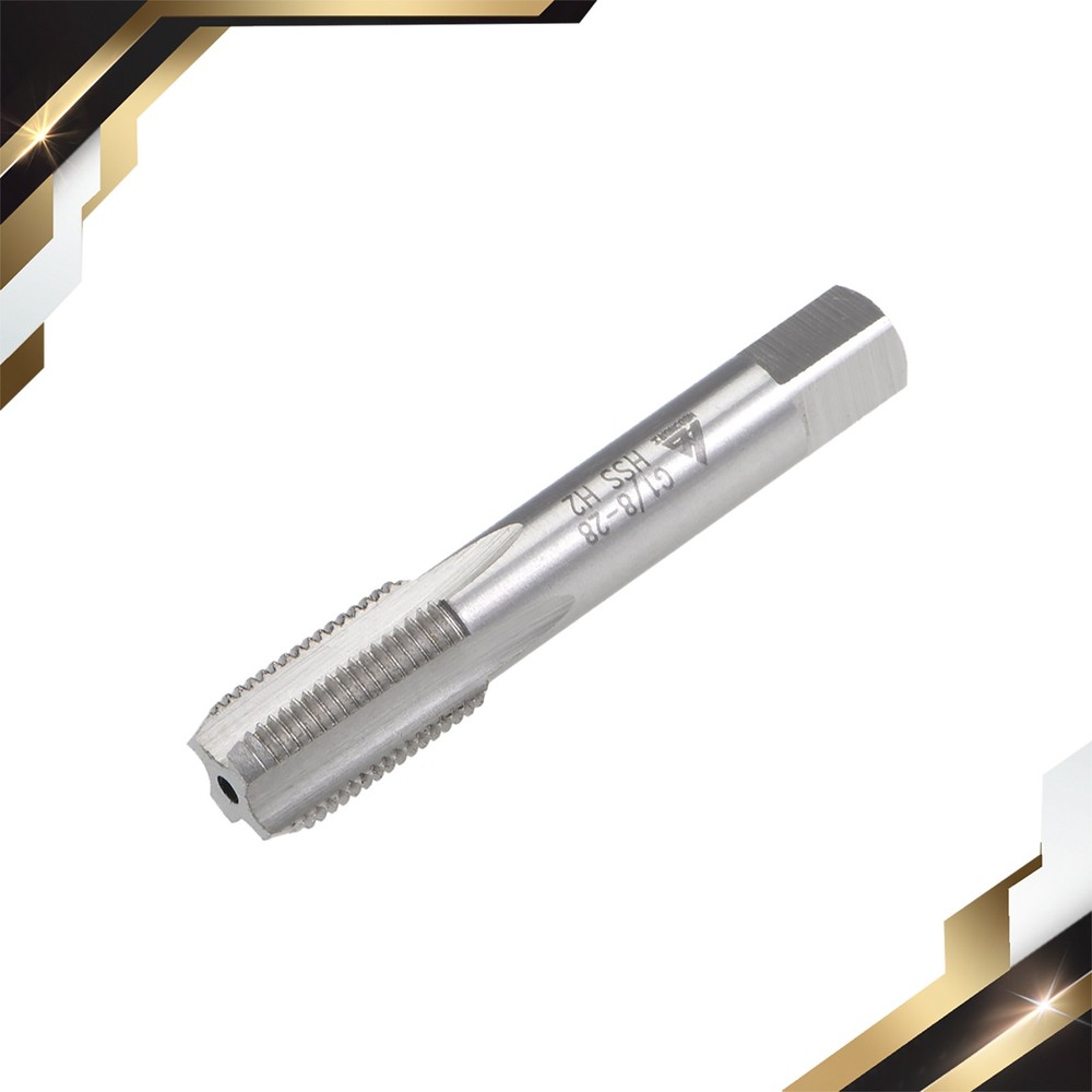 G1/8-28 Pipe Thread Tap Right Hand Machine Uncoated Straight Flutes