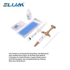 Dental Orthodontic Light Cure Adhesive Bonding Metal Brackets Etch Gel Braces
