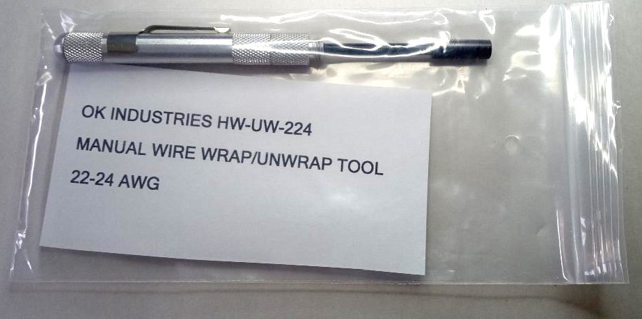 OK INDUSTRIES HW-UW-224 MANUAL WIRE WRAP/UNWRAP TOOL, 22-24 AWG – OPEN BOX