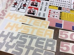 Hyster Forklift decal complete kit with safety decals Hyster 50