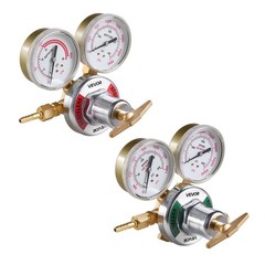 VEVOR Oxygen Acetylene Regulator Set Oxy-Acetylene Welding Gas Gauges T-Handle