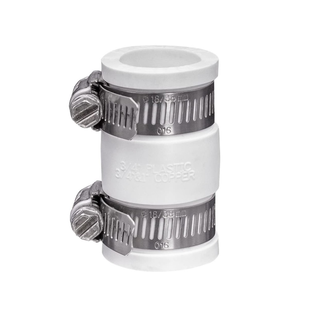 1056-075 3/4-in. Flexible PVC Condensate Pipe Coupling for Plastic and Copper…