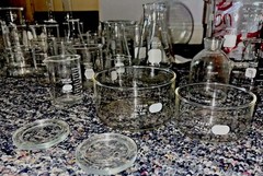 *Vintage* PYREX USA. Lab Borosilicate Glassware. (46pcs) Great Condition.