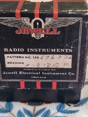 VTG JEWELL NOS PANEL MOUNT VOLT METER RADIO INSTRUMENTS JEWELL ELECTRICAL #135