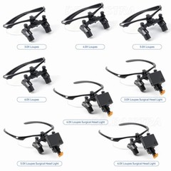 2.5.0X-6.0X Dental Medical Surgical Ergo Binocular Loupes /5W LED Head Light