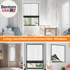 Insulated Window Cover, Upgraded Oxford Cloth Waterproof Thermal Insulated Blac