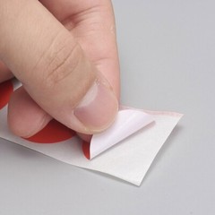 Red Blank Sticker Labels 500 each per roll Great for Orders Crafts work & Fun