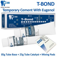 DSI T-Bond Temp Bond Dental Temporary Cr0wn and Bridge Eugenol Cement 110g TOTAL
