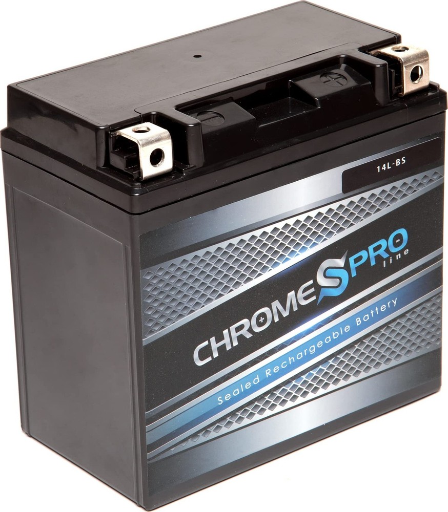 Chrome S Pro YTX14L-BS Maintenance-Free 12V 14Ah Battery Replacement for ATV,…