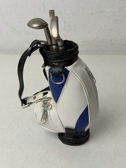 Golf Bag Shaped Pen Pencil Holder W Clubs As Pens Black Red Blue