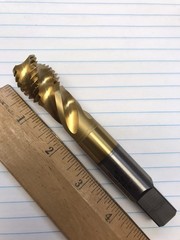 1 pc. 7/8-9 GH3 4FX HP SPIRAL FLUTE SEMI-BOTT CNC TAP W/TIN. USA (loc stk)