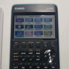 Casio FX-CG50 Color Graphing Calculator Black With Cover Blue Case And Charger