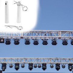 Conical Coupler Pins with R Clip for Stage Lights Truss 30 Sets Carbon Steel