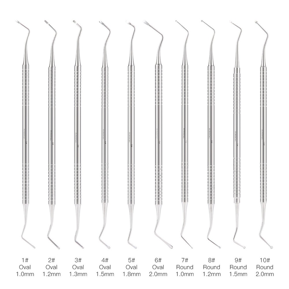 Dental Endo Spoon Excavator Restorative Double Ended Steel Instrument Set