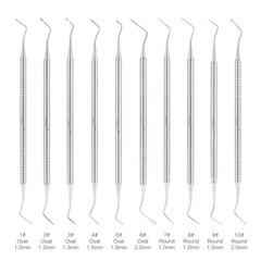 Dental Endo Spoon Excavator Restorative Double Ended Steel Instrument Set