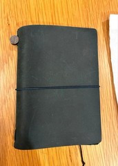 TRAVELER’S COMPANY Notebook Leather Cover Passport Size Blue Accessory set
