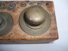 Antique Stansi 13 piece Weight Set 1 gram- 1 kg Chicago Il Medical calibration