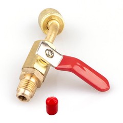 3PCS Brass Air Conditioning Shut Valve Accessories Part For AC Charging Hoses