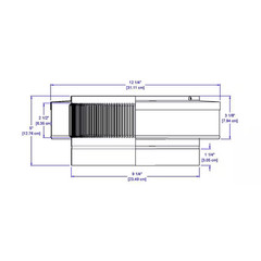 9 In. Dia Aluminum Vent Pipe Cap in Mill Finish
