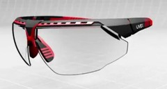 UVEX AVATAR HYDROSHIELD RED-BLK CLEAR ANTIFOG Lens-Sold By Medicos Club