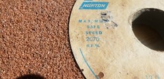 NOS USA MADE NORTON 38A24-J8V GRINDING WHEEL 12″ D × 1″ × 1-3/4″ Arbor 2070 RPM