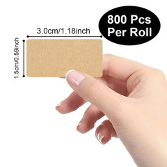 Kraft Paper Sticker Roll Self Adhesive Blank Handwritten Classification Label