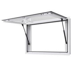 Uimoso Concession Stand Service Window with Aluminum Alloy Awning for Food Truck