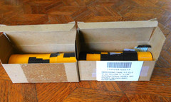 2 Boxes-Lot Of 20 Rolls Rotex Yellow Embossing Tape 1/2″ X 144″