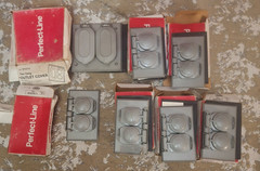 American Electric Perfect-Line Outdoor Duplex Outlet Cover Lot WR100-C 728A