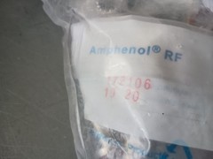25 NEW AMPHENOL 172106 N-TYPE BULKHEAD 50 OHM RF CONNECTORS FREE SHIPPING