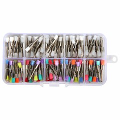 200 * Mixed Color Nylon Latch Flat Dental Polishing Polisher Prophy Brushes