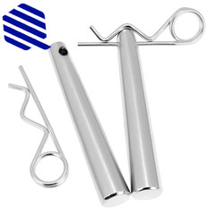 Conical Coupler Pins wi R-Clip for Stage Lights Truss 30 Sets Carbon Steel Hitch