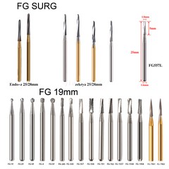 Dental Round Carbide Burs FG 2 4 330 Surgical Burs FG SURG 557 702 High Speed