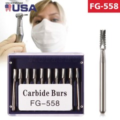 FG558 Carbide Burs FG 558 Bur #558 Friction Grip 100-10/PK 10-100PCS